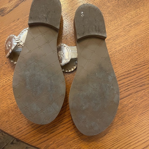 Jack Rogers Lauren 2 Strap Sandal in Platinum - Picture 5 of 8